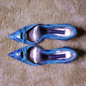 Steven by Steve Madden teal blue heels size 7.